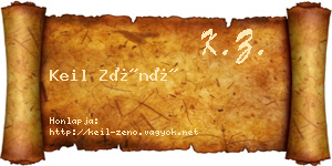 Keil Zénó névjegykártya